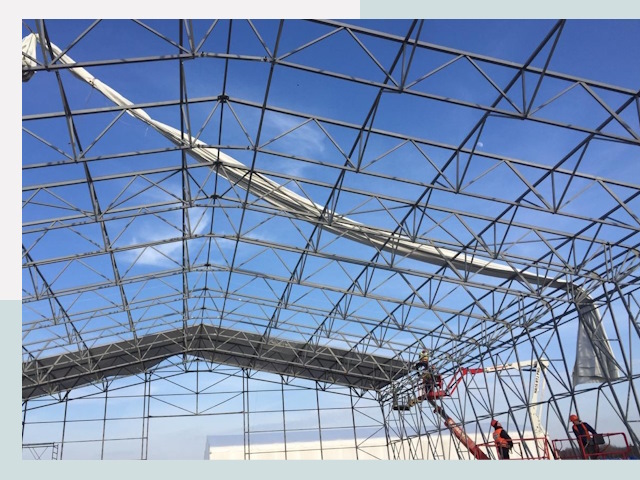 Шатровые ангары от 609 руб. в Пскове и Псковской области