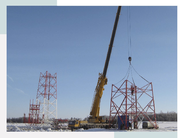 Монтаж вышек связи в Пскове