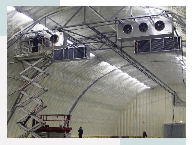 Оснащение ангаров в Пскове