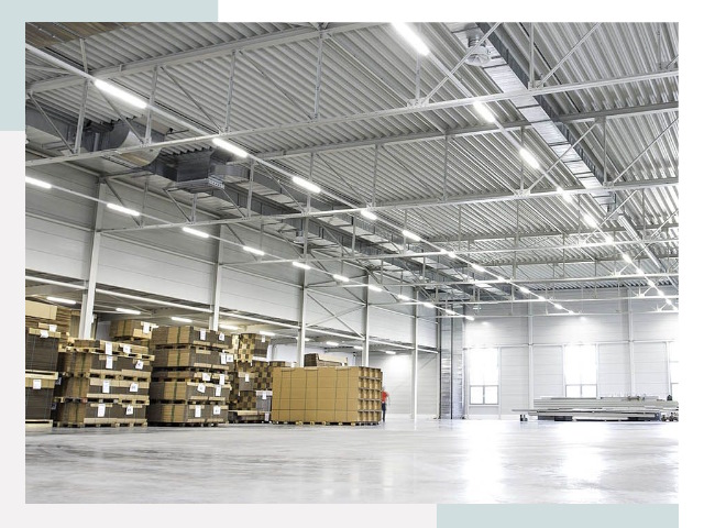 Освещение ангаров в Пскове