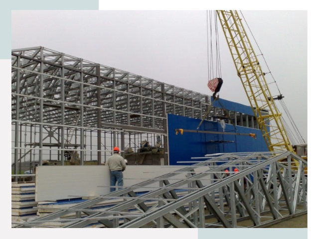 Монтаж ангаров в Пскове